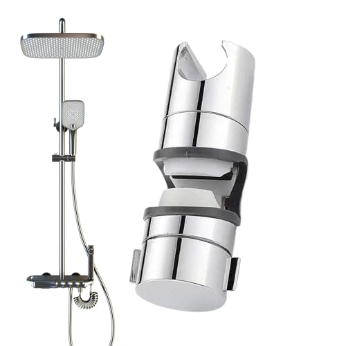 Soporte para alcachofa de ducha – Soporte para barra de elevación de 22 a 25 mm, fijación de barra deslizante para ducha,para cuarto de baño, dormitorio hotel cabaña casa apartamento