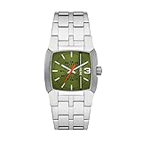 Silberfarben, Edelstahlband Diesel Herrenuhr Cliffhanger, Dreizeigeruhrwerk, 36mm Silbernes Edelstahlgehäuse mit Edelstahlarmband, DZ2150