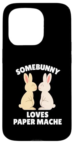 Somebunny Loves Paper Mache 킢C[X^[oj[A[eBXgMtg X}zP[X iPhone 15 Pro p