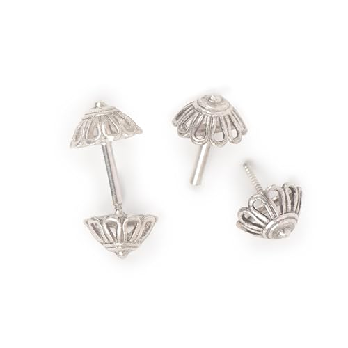 Image of Quirksmith 925 Sterling Silver Bugadi Earrings /Helix Piercing Studs with 925 Stamp And Certificate Of Authenticity /Gift for women