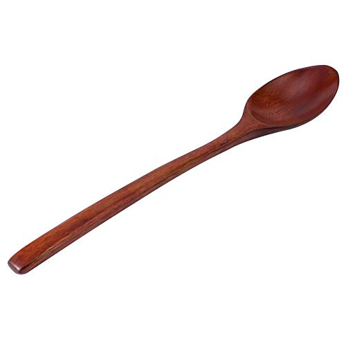 Soup Spoon Serving Spoon 5Pcs Reusable Wooden Spoon for Dessert Coffee