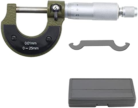 ZDNT Outside Micrometer 0-25mm Digital Outside Micrometer 0-25mm Measuring Range 0.01mm Graduations High Precision Machinist Tool