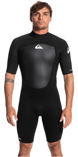 2024 Quiksilver Prologue Herren-Neoprenanzug, 2 mm Reißverschluss hinten, Neopren, StretchFlight Eco-Neopren, Schlüsselschlaufe, Schwarz