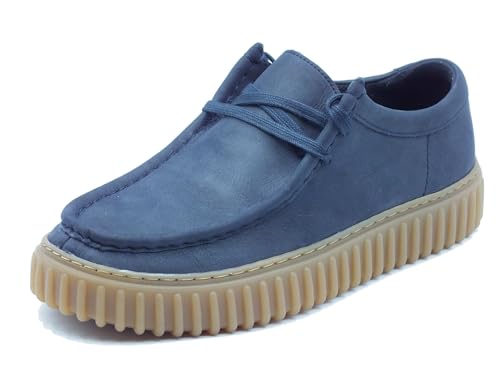 Clarks Torhill Lo Navy : finis les pieds fatigués en baskets cuir bleu