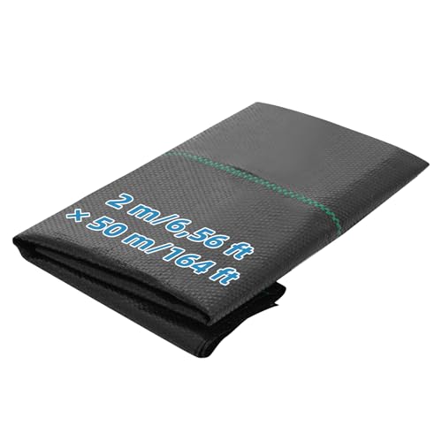 Dibaful Fieltro para malas hierbas extrafuerte, 100 g/m2, para jardín, para control de malas hierbas, para control de malas hierbas, permeable al agua
