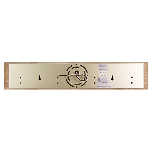 Design House 500207 4-Light Vanity Strip Light Contemporary Dimmable for Bathroom, Bedroom, Makeup Vanity, Honey Oak by Design House - Used condition - Image 3