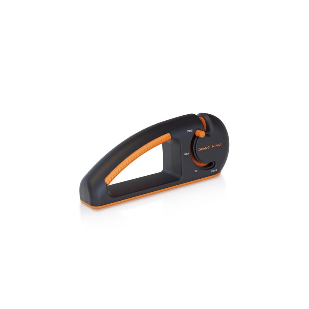 Orange Ninja 4Stage Knife Sharpener Premium Kitchen Knife Sharpeners