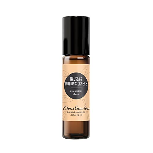Edens Garden Nausea & Motion Sickness Essential Oil Roll-On Blend- 100% Pure Premium Grade, Natural, Therapeutic, Aromatherapy, Kid & Skin Safe, The Best for Travel Pre-Diluted 10 ml (.33 fl oz)