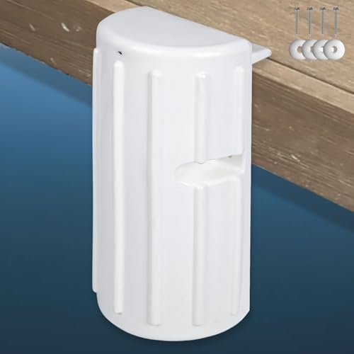 BALAVA Dock Bumpers,Dock Fenders Bumper,Dock Bumper Guards,Marine Boat Dock Bumpers, Inflatable Dock Protection for Docking Includes Mounting Hardware（White）