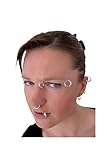 Farbe: silberfarben. P\'tit Clown 73401 Fake Piercing – Blister mit 8 Klemmringen – Silber