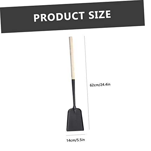 Cabilock 2Pcs Metal Pooper Scooper Cleaning Tool Multi Cleaner Tool Gardening Shovel Feed Shovel Metal Dustpan Coal Shovel Ash Shovel Cleaning Shovel Wooden Handle Ash Shovel Fireplace #TOP3
