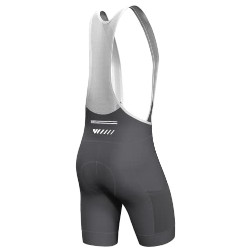 Lo.gas Herren Radfahren Bib Shorts, Gel gepolstert mit Taschen, Road Shorts...