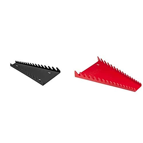 Ernst Manufacturing Wrench Organizers, 16-Tool, Reverse Black and Standard Red