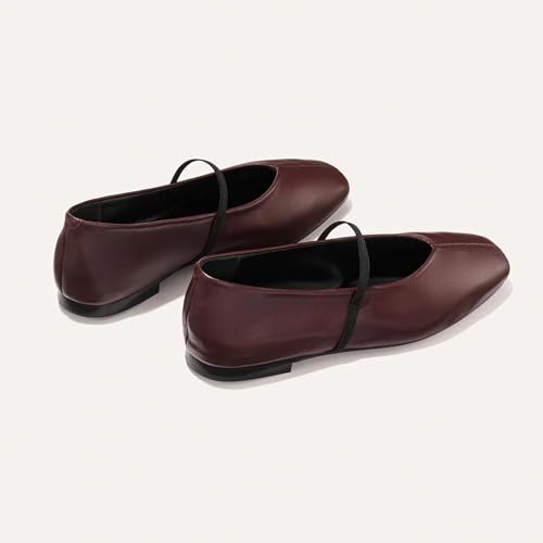 Women's Mary Jane Flats Square Toe Slip On Ballet Shoes with Ankle Strap Comfortable Dressy Flats for Casual & Formal Occasions4