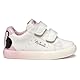 Geox Jungen Mädchen B GISLI Girl D Sneaker, White/Pink, 27 EU