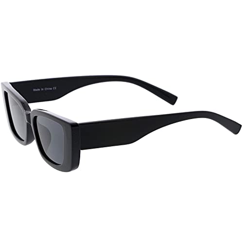 zeroUV - Bold Thick Rimmed Retro Square Cat Eye Sunglasses D2563