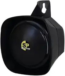 Sirene de Alarme e Cerca 12V, 120dB, Alta Potência, Preta