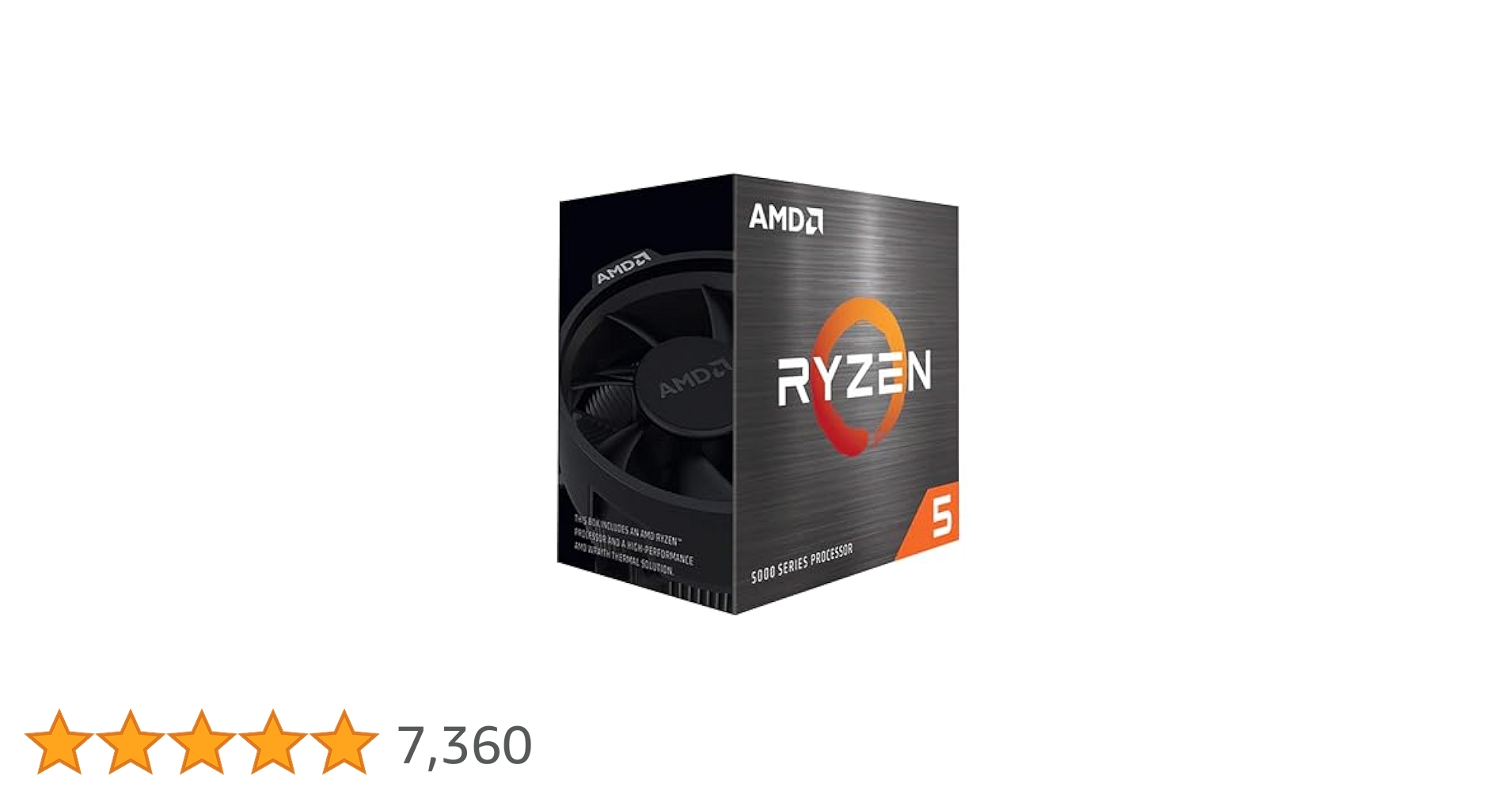 AMD Ryzen 5 5600 6-Core Unlocked Desktop Processor with Cooler