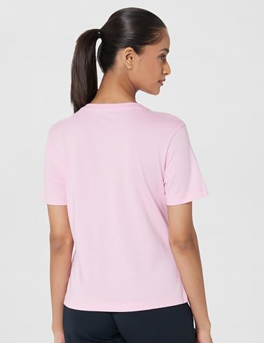 Image of Reebok Women's 100% Cotton Casual T-Shirt - Soft Breathable Slim Fit Half Sleeve Tee