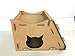 Seny Cardboard Cat House with Cat Scratcher (Classic)