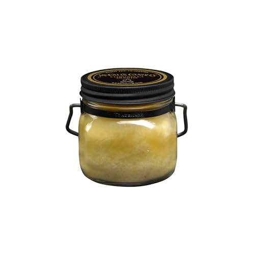 Image of McCall's Candles | Lemongrass Citronella | 16 oz Two-Wick Scented Candle | USA-Poured | Vintage Mason Jar with Carrying Handle | Outdoor Patio Candle with Herbal Lemon & Citronella