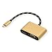 Produktbild ROLINE GOLD Display Adapter USB Typ C - VGA + HDMI