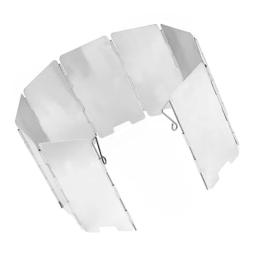 Abaodam Foldable Barbecue Stove Windshield Camping Folding Outdoor Stove Windscreen for Camping Essentials Gear Wind Breakers