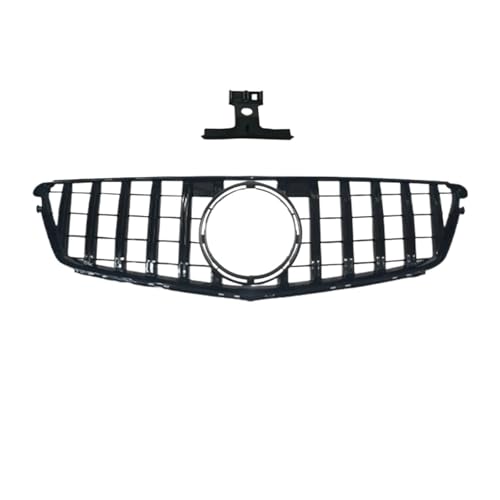 Grille d'entrée avant W204 style GT diamanté noir brillant pour calandre de capot