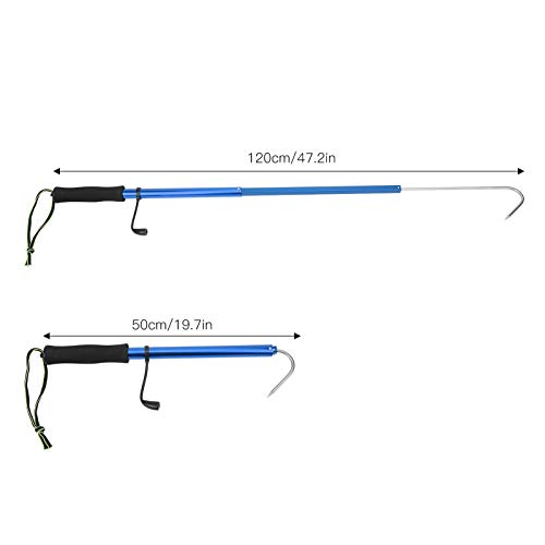 Naroote Sea Fishing Gaff Telescopic Boat Hook Pole Fishing Gaff Gaff Gun Gaff Hook Fishing Gaff Saltwater,Portable Fishing Hook Pole,Telescopic River Fishing For Fishing Enthusiast #TOP5