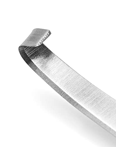 QWORK® 2 Stück Hufmesser, 21.5cm Hufauskratzer Rechts- und Linkeshänder, Hufmesser mit Ergonomischer Griff, für Rinder, Schafe, Pferde
