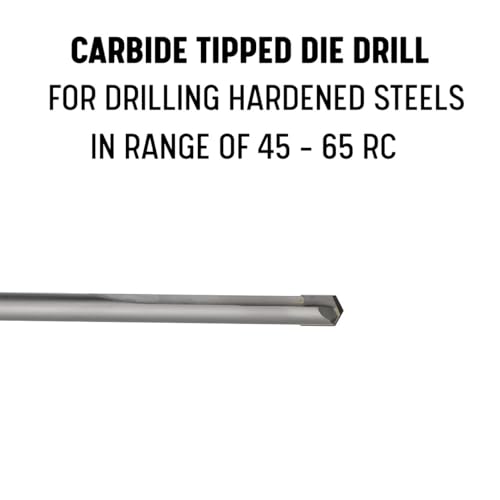 Foret à pointe carbure Drill America D/ADIE mèches de perçage 1/4 in
