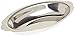 Winco ADO-12 Stainless Steel Oval Au Gratin Dish, 12-Ounce