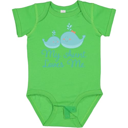 inktastic My Aunt Loves Me Whale Baby Bodysuit