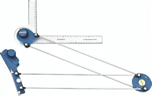 Generic Professional Drafting Arm, Blue Plastic Construction Ruler, 24 x 12 x 2 Inches, 1mm Measurement Accuracy