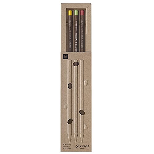 Caran d'Ache Nespresso Swiss Wood 3 lápices de grafito