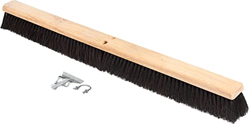 Image of SPARTA Flo-Pac Horsehair-Blend Blend Sweep, Floor Sweep for Cleaning, 36 Inches, Black