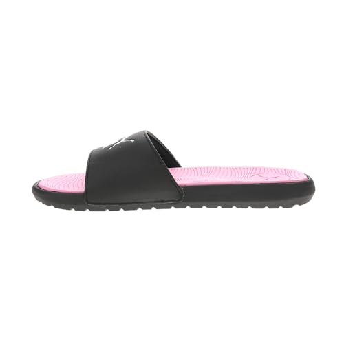 PUMA PUMA Women's COOL CAT 2.0 Slide Sandals, Puma Black-Puma White-Pale Pink, 9
