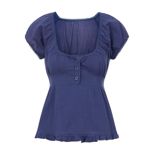 Image of Fairy Grunge Y2k Shirts Vintage Crop Tops Short Sleeve Girls Slim Fit Tees