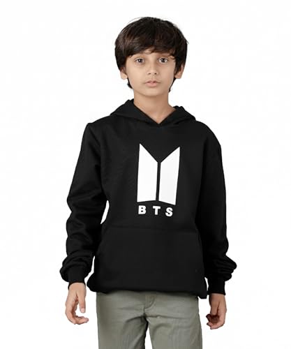 Image of KYDA KIDS Boys Cotton Regular Fit Hooded Neck Hoodies - Sweatshirt with Hoodies Full Sleeves Winter Wear, Long Sleeve Sweatshirts for Boys
