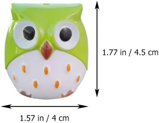 NUOBESTY Mechanical Pencils 24Pcs Multi- Owl Pencil Sharpeners Mini Cute Lovely Cartoon Animal Owl Pencil Sharpeners Dual Holes Handheld for Stationery Prize Color Pencils