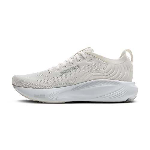 Brooks Brooks Women’s Adrenaline GTS 25 Supportive Running & Walking Shoe - White/White/Silver - 12 Medium