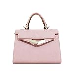 Crossbody Bags For Women PU Leather Trendy Shoulder Bag with Adjustable Strap Cross Body Bag Small Handbags Purse (Pink)