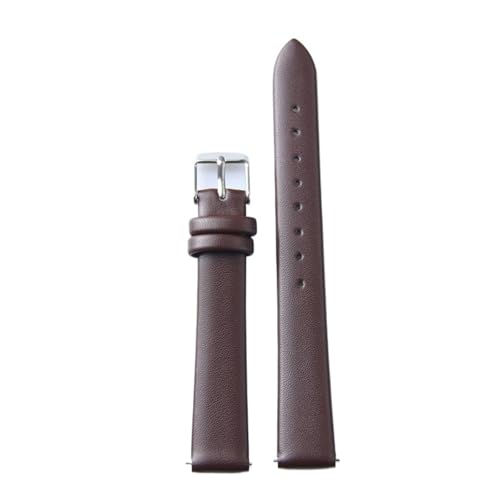 Correa de reloj de cuero LUGEMA 22mm marrón oscuro suave y elegante