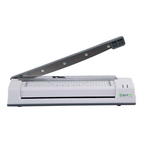 Growlam GL 490 Lamination Machine A3 / A4 Size 3 in 1 Multi Functional with inbuilt Paper Cutter, Corner Rounder, Laminator (Photos, Documents, ID-Card, Certificate)