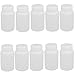 Aexit 10pcs 250ml gauge Plastic Round Laboratory Reagent Bottle Sample Thicken Bottle
