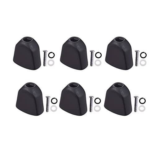Afinação de guitarra 6 Pcs. Tuning Peg Caps Polido Tuner Botão Botão Cap String Botão De Botão Para