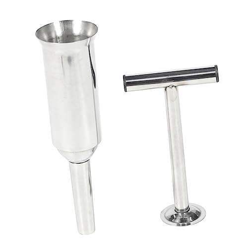 BRIGHTFUFU Home Meat Grinder Attachment Meat Grinder Sausage Maker Sausage Stuffer Filler Tube Hand Crank Food Grinder Tool