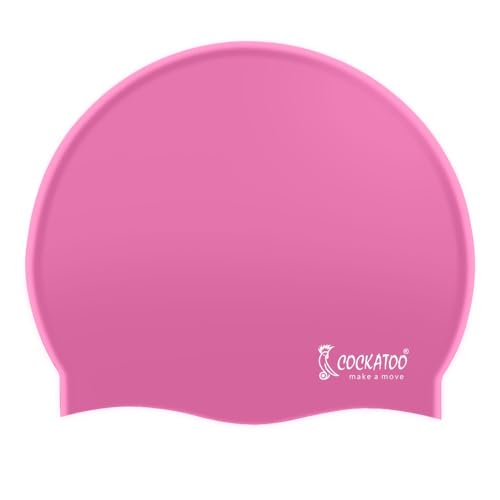 Cockatoo SC01 Rubber Swimming Cap for Adults, Swimming Cap for Men & Women, Pink (B0CVDXNSW5) Amazon Price History, Amazon Price Tracker