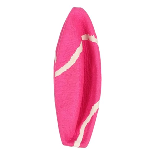 HERCHR Hunde Tennisball 20cm/8 Zoll Hoher Dehnbarkeit Gummi Plüschfilz Interaktives Ball Aufblasbare Riesen Tennisbälle Großer Tennisball Jumbo Hundeball Riesen Tennisball für Haustiere Geschenk