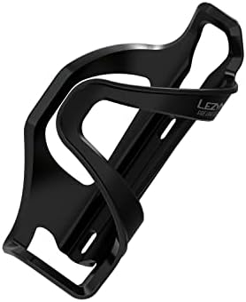 Lezyne Flow SL | Bike Water Bottle Cage, Composite, Left, Black, 48g, Road, Mountain, Gravel Cycling Water Holder